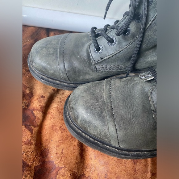 Dr.Martens Triumph 1914 boots black leather spartan fabric grip outsoles size 9 - Picture 14 of 15